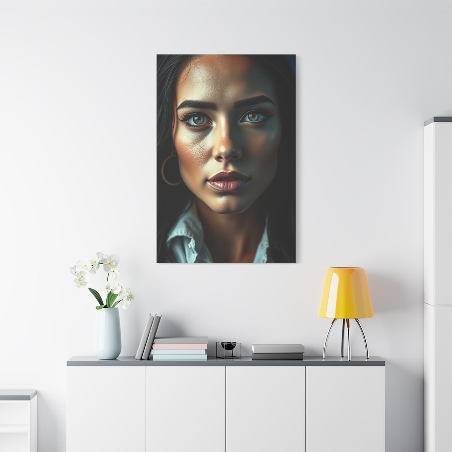 Elite Black, White & Blue Art Vision Wall Art & Canvas Print