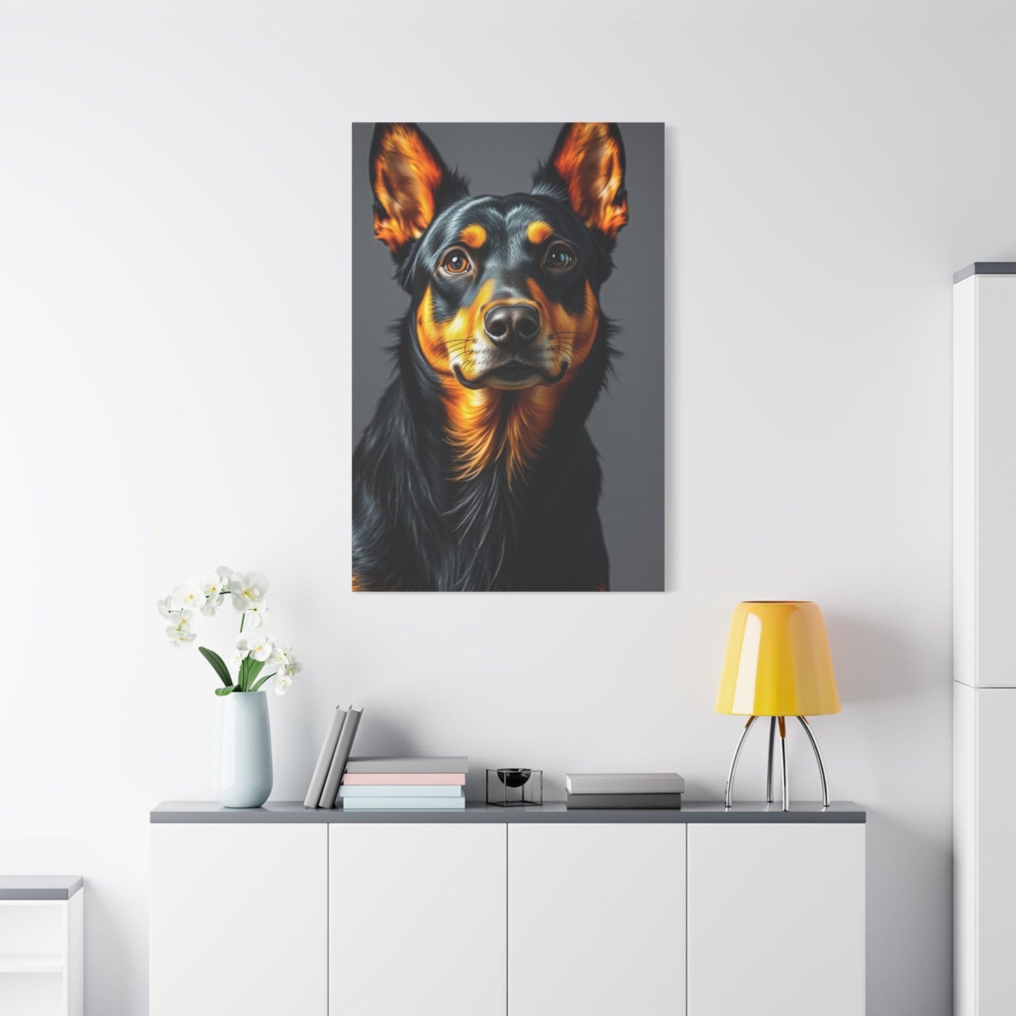 Black and Tan Art Luxury Canvas Wall Art & Canvas Print