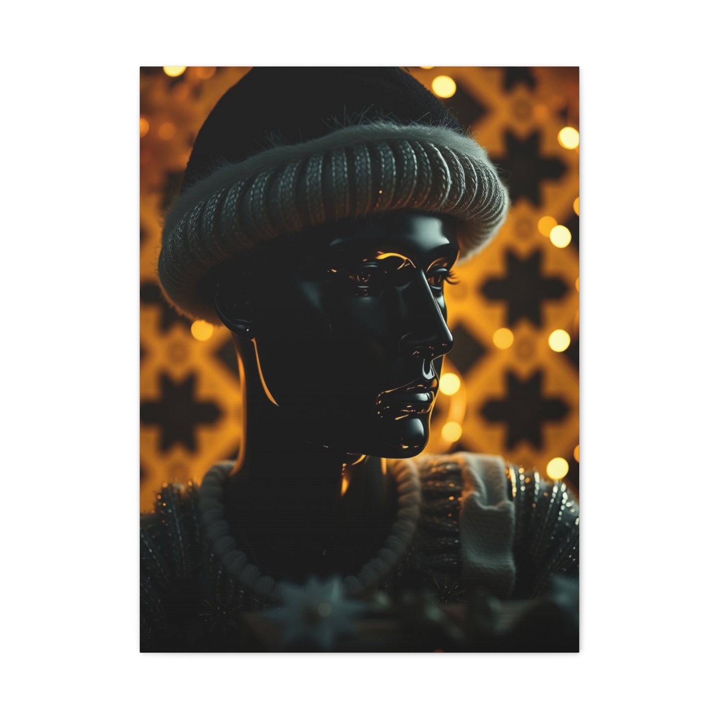 Black Christmas Art Luxury Canvas Wall Art & Canvas Print