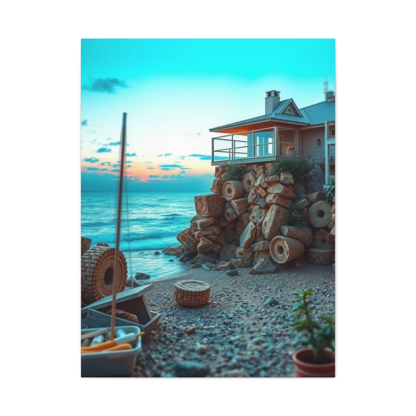 Ocean Breeze Elegance Wall Art & Canvas Print