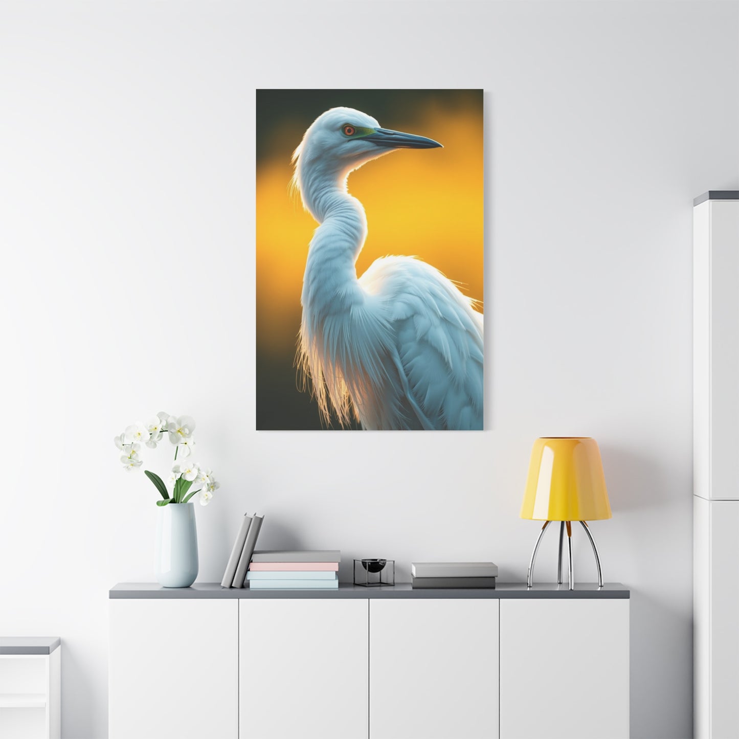 Egret Art Luxury Canvas Wall Art & Canvas Print
