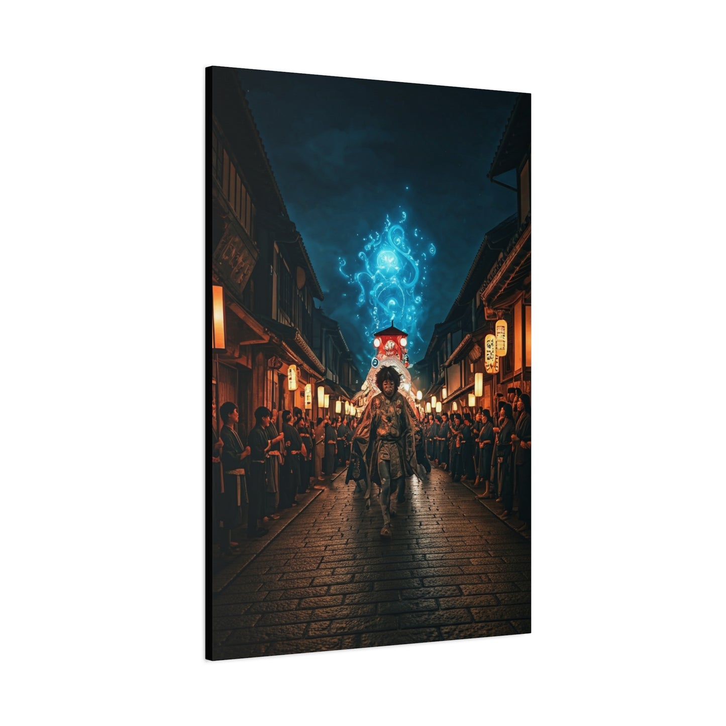 Spirit Procession of the Blue Flame Wall Art & Canvas Prints