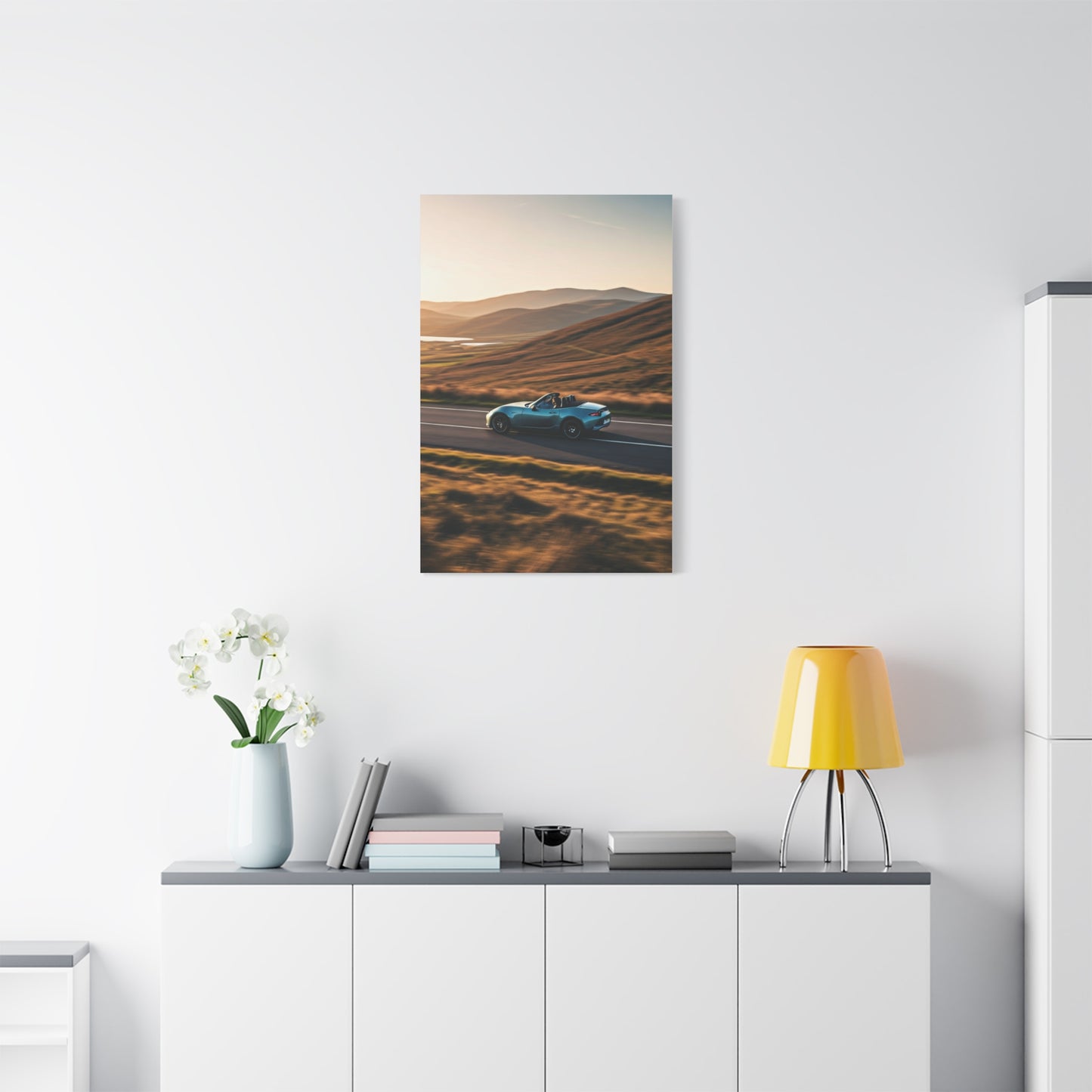 Mazda MX-5 Miata Winding Countryside Road Wall Art & Canvas Prints