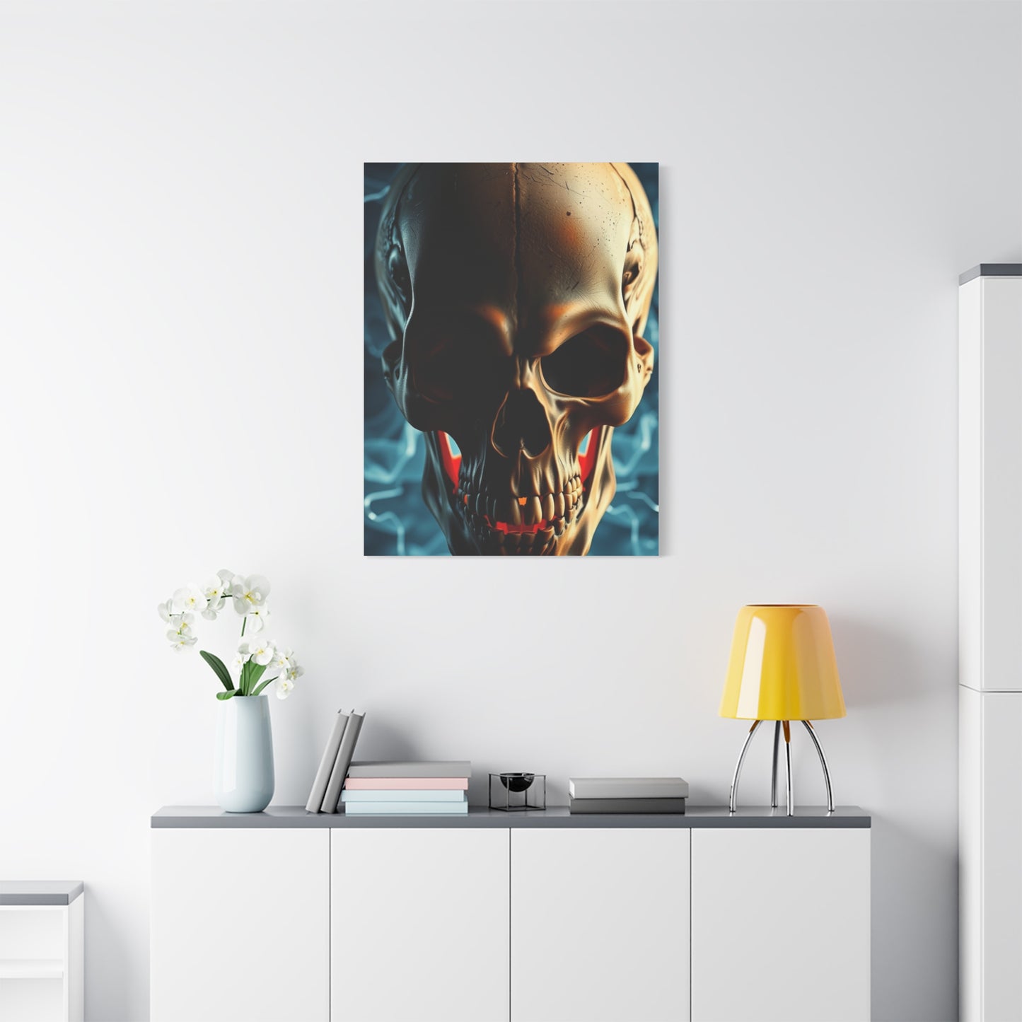 Decadent Skull Impression Wall Art & Canvas Print