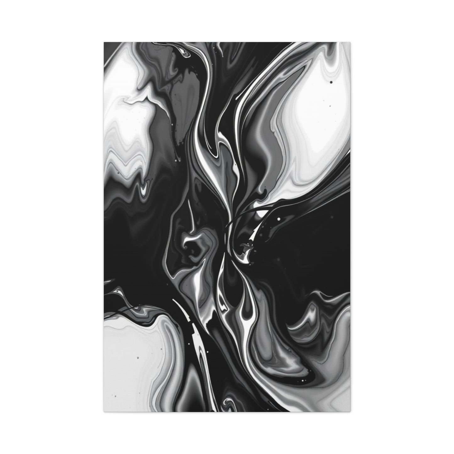 Masterpiece Black and White Abstract Art Vision Wall Art & Canvas Print