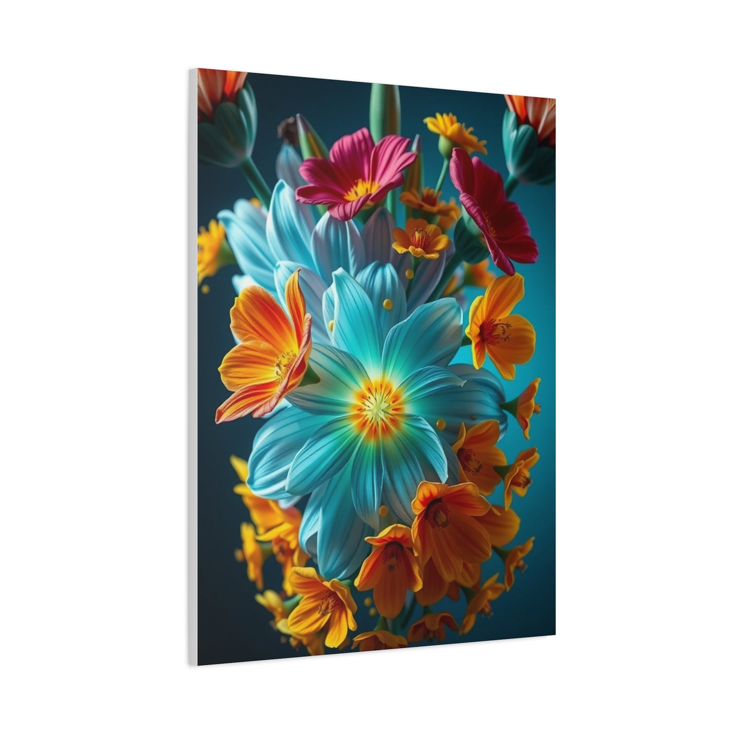 Ornate Flora Profile Wall Art & Canvas Print