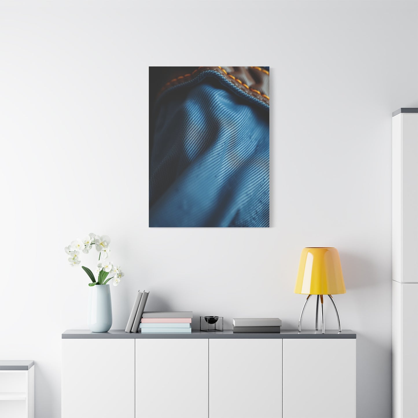 Supreme Denim and Leather Art Collection Wall Art & Canvas Print