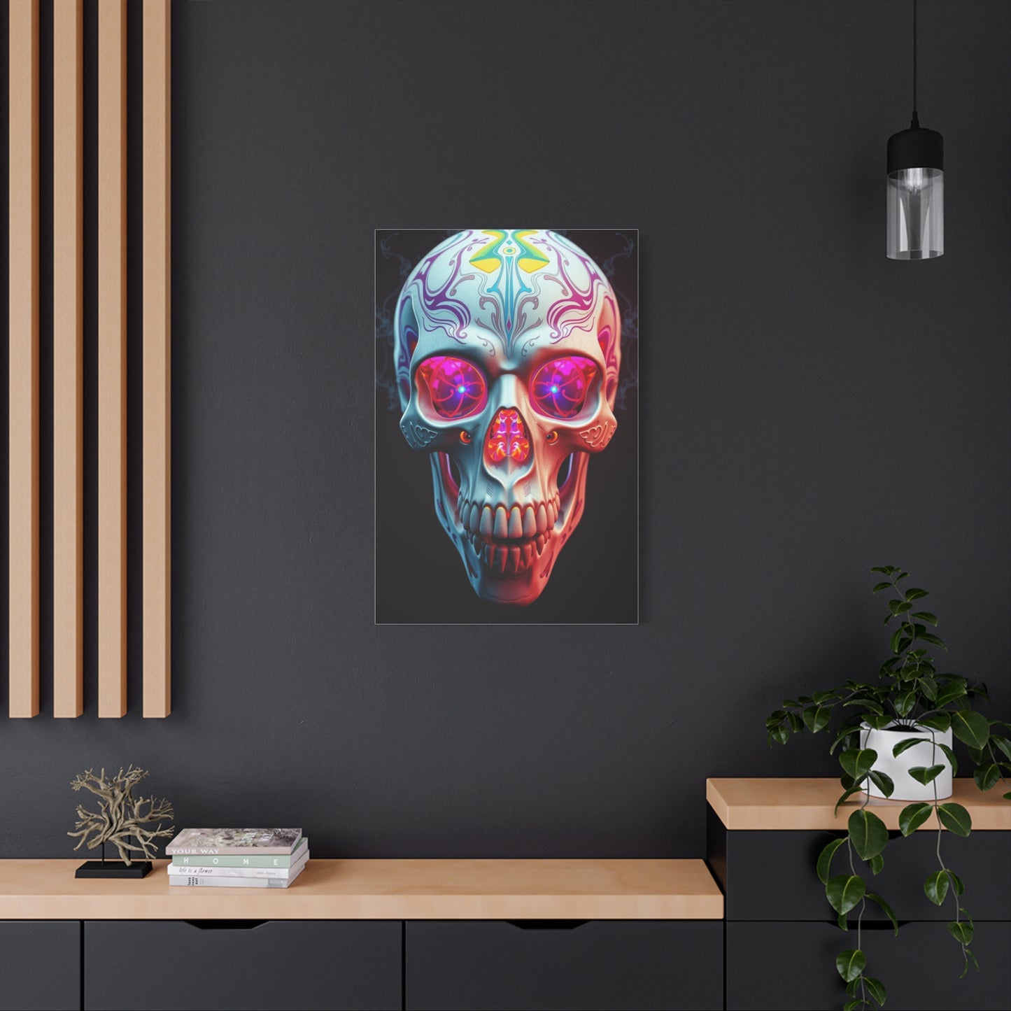 Vision 3D Trippy Skull Art By Ali Gulec Art Art Wall Art & Canvas Print