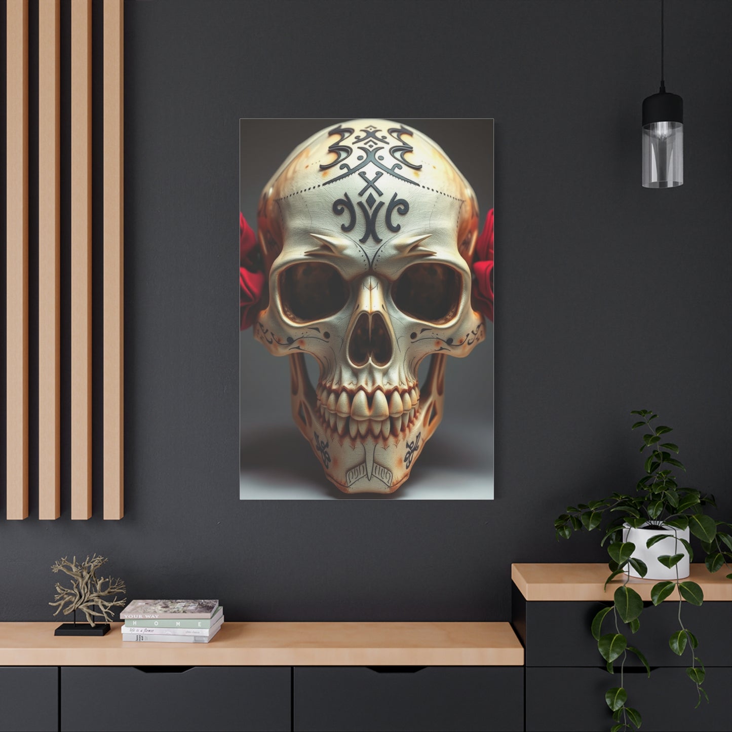 Imperial Bone Portrait Wall Art & Canvas Print