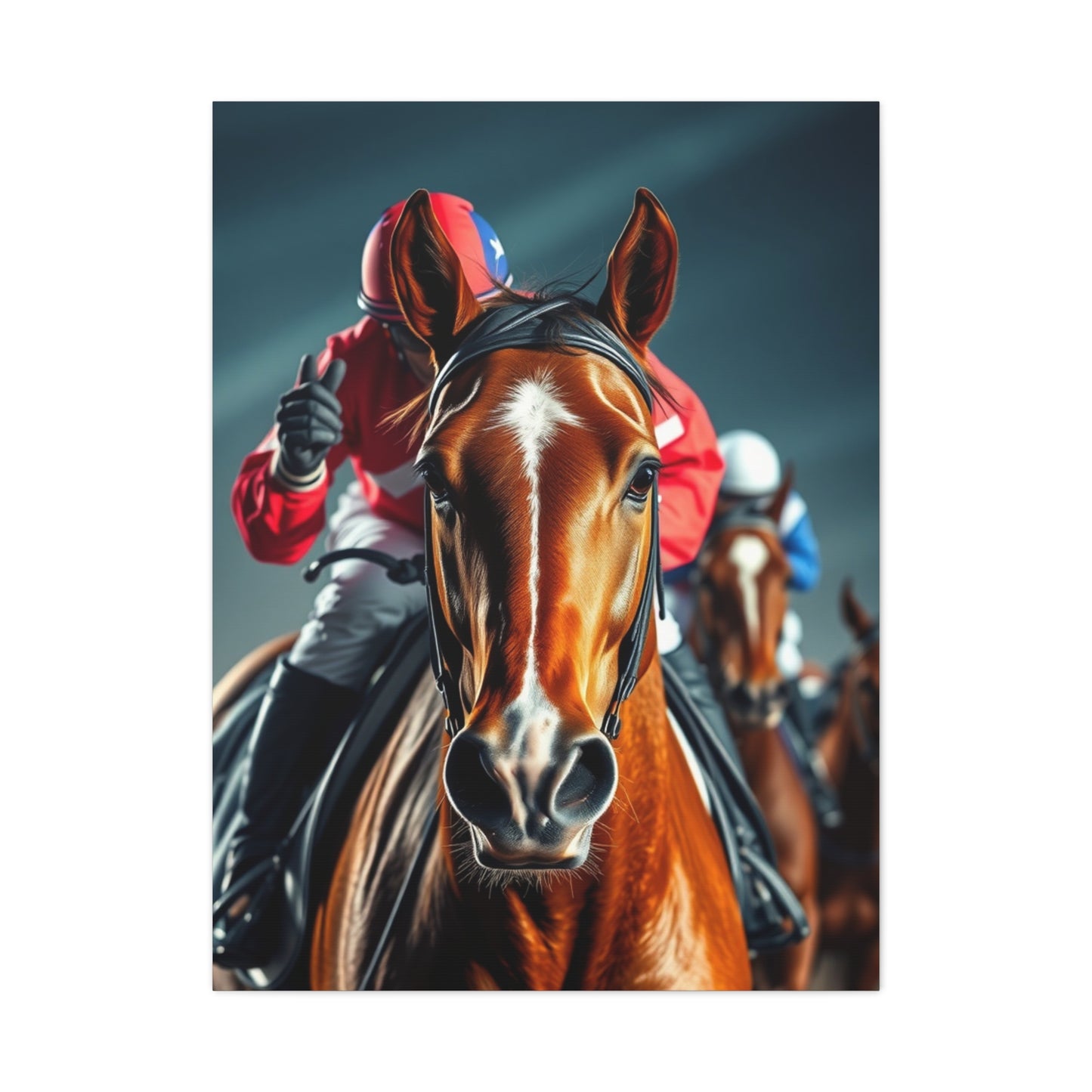 Horse Racing Art Refined Canvas Wall Art & Canvas Print