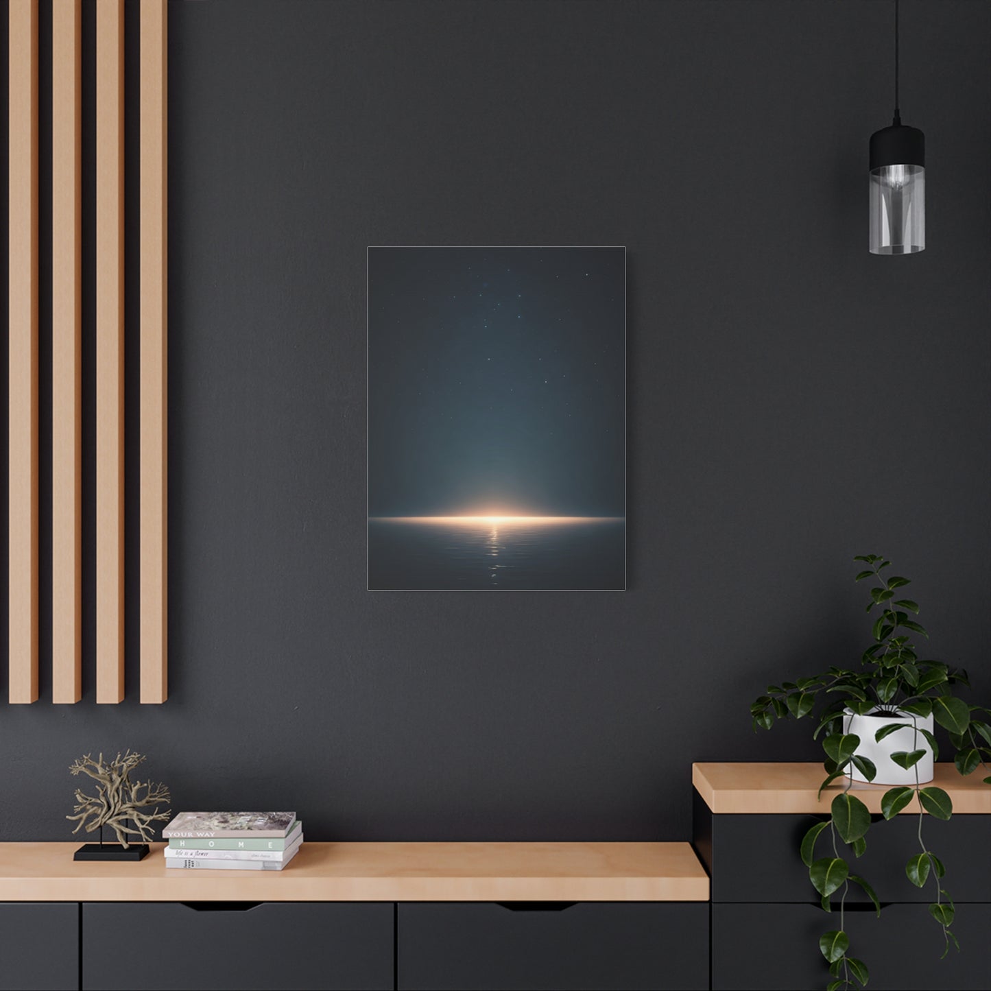 Starry Night Sea Horizon Wall Art & Canvas Prints