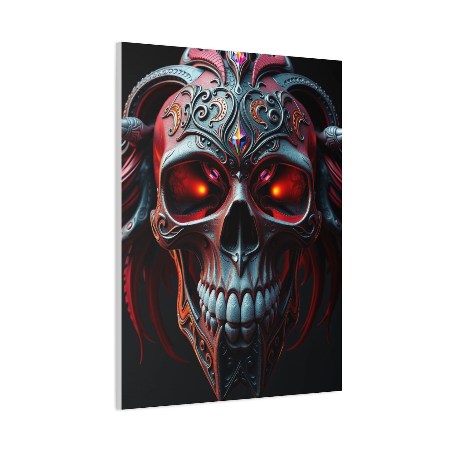 Supreme 3D Trippy Skull Art By Ali Gulec Art Collection Wall Art & Canvas Print
