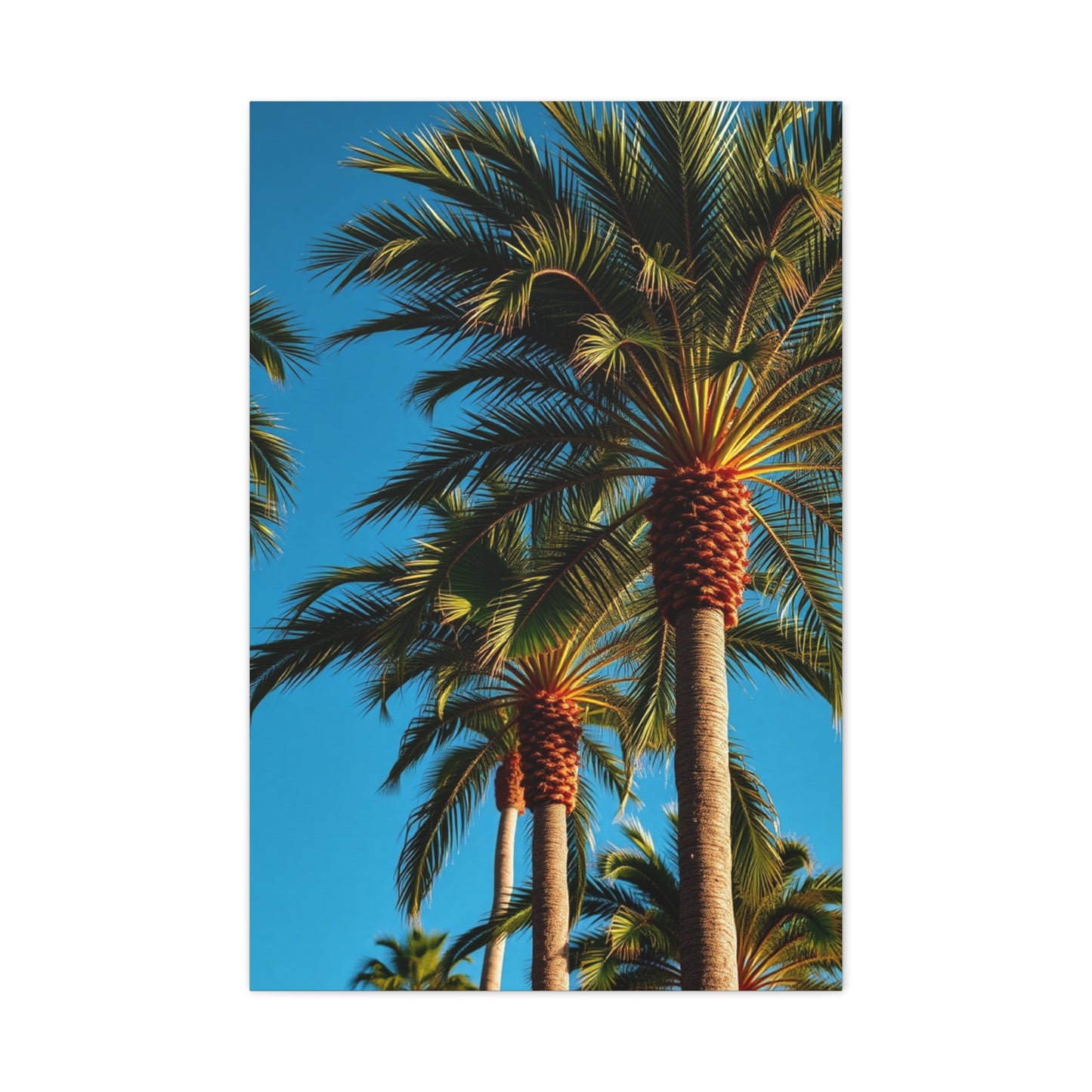 Palatial Palms Portrait Wall Art & Canvas Print