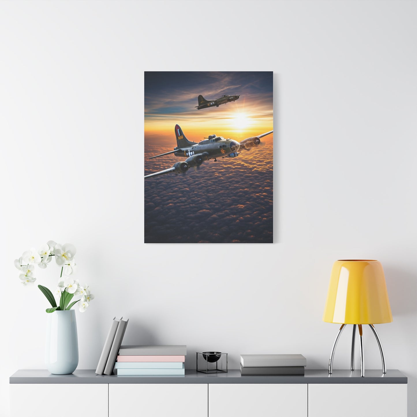 Sunset Squadron Patrol Flight Wall Art & Canvas Prints