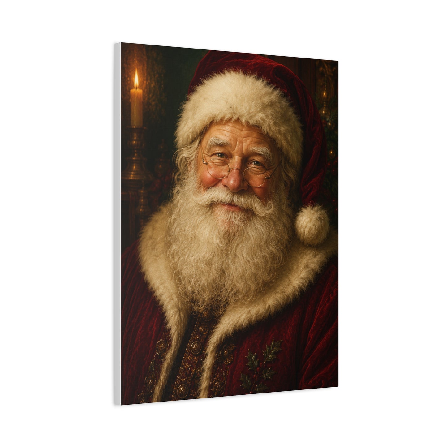 Grand Heirloom Santa Portrait Wall Art & Canvas Print