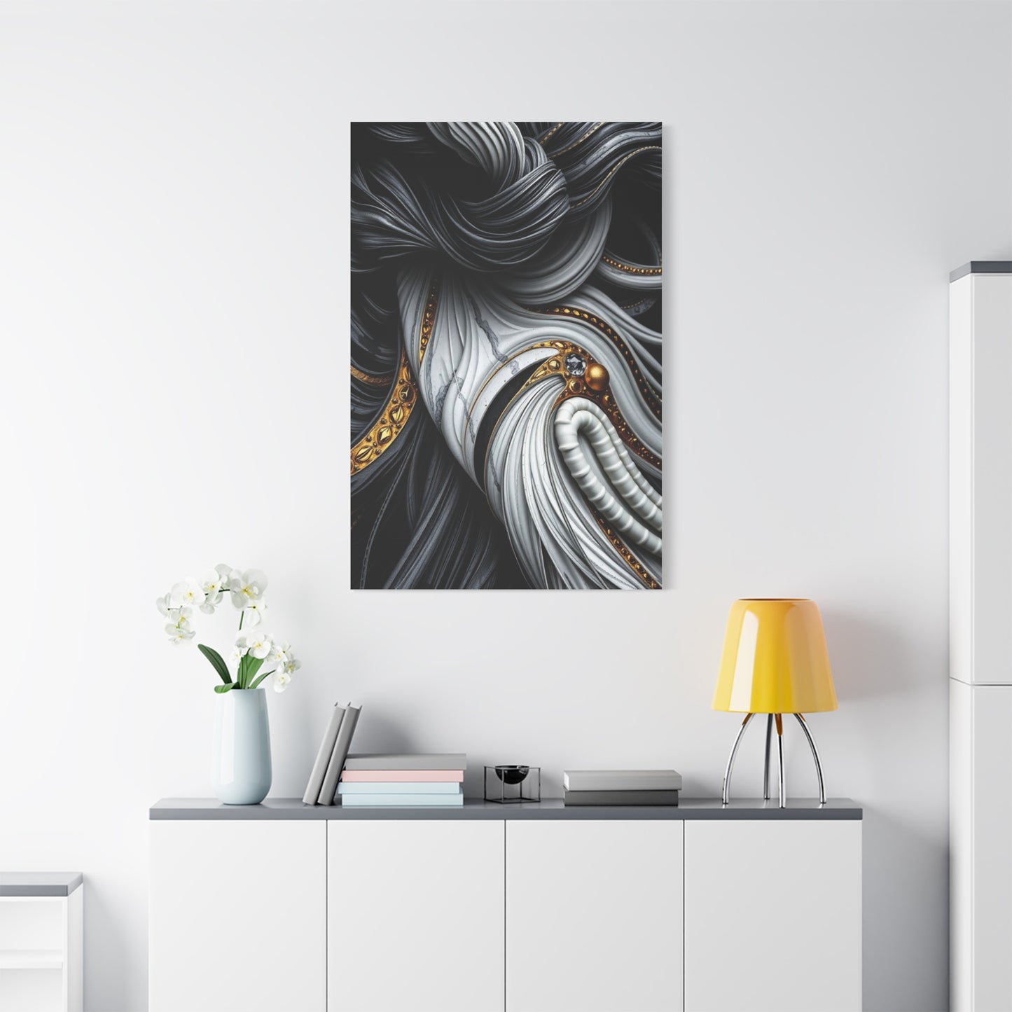 Black White and Gold Art Luxury Canvas Wall Art & Canvas Print