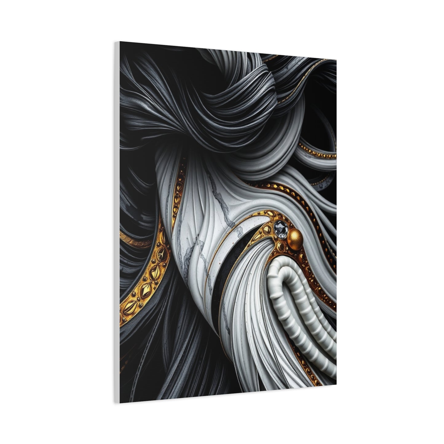 Black White and Gold Art Luxury Canvas Wall Art & Canvas Print