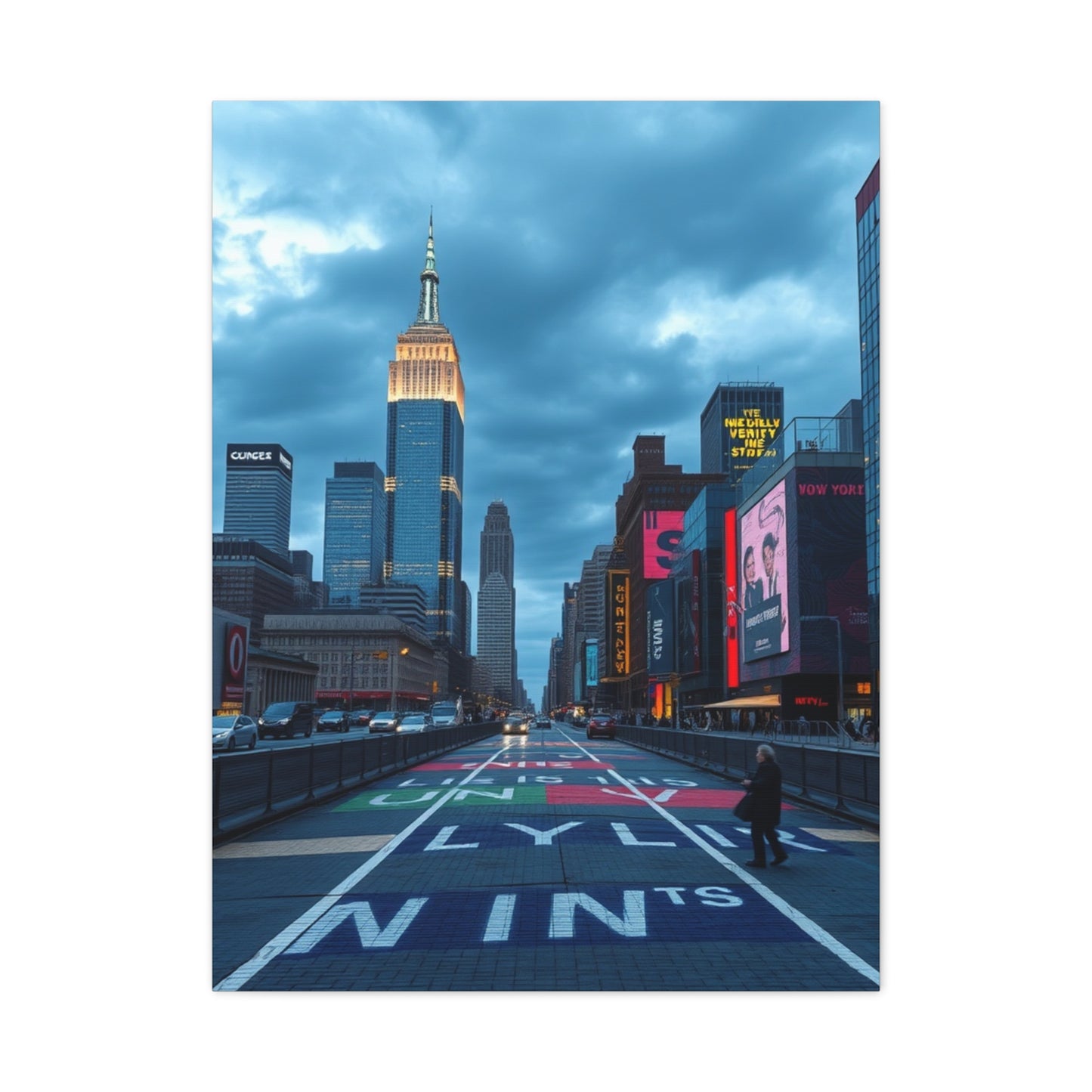 Manhattan Twilight Panorama Wall Art & Canvas Print