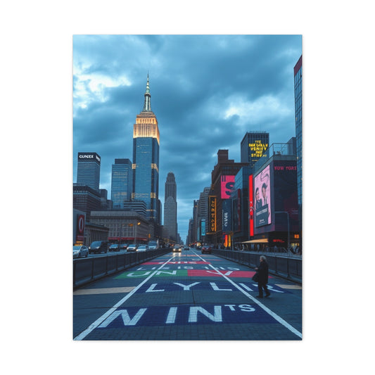 Manhattan Twilight Panorama Wall Art & Canvas Print