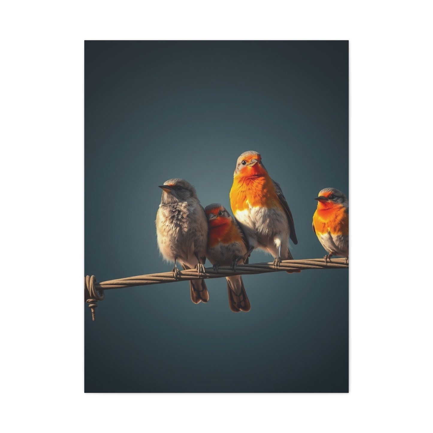 Birds On a Wire Art Refined Canvas Wall Art & Canvas Print