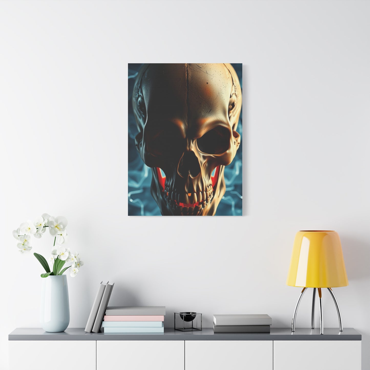 Decadent Skull Impression Wall Art & Canvas Print