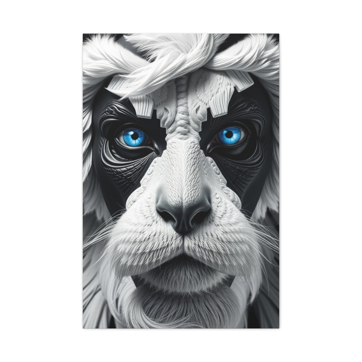 Black, White & Blue Art Refined Canvas Wall Art & Canvas Print