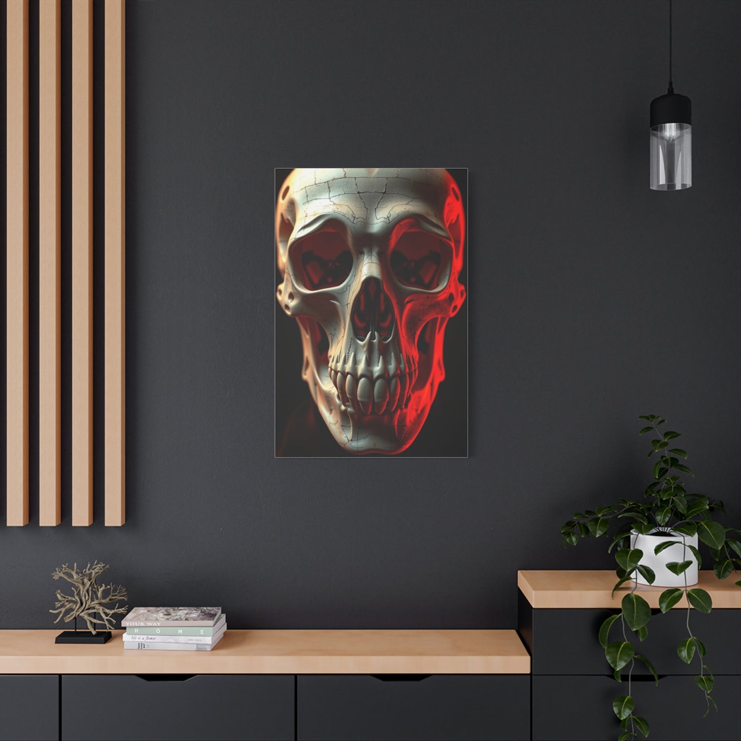 Celestial Cranium Elegance Wall Art & Canvas Print