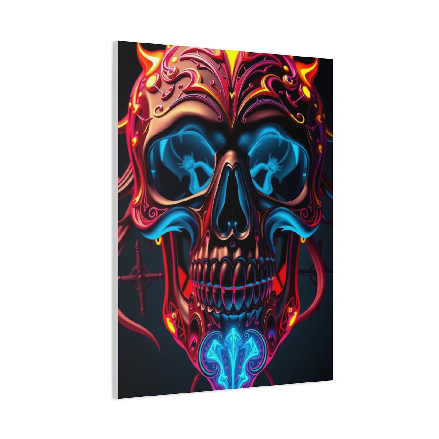 Supreme 3D Trippy Skull Art By Ali Gulec Art Collection Wall Art & Canvas Print