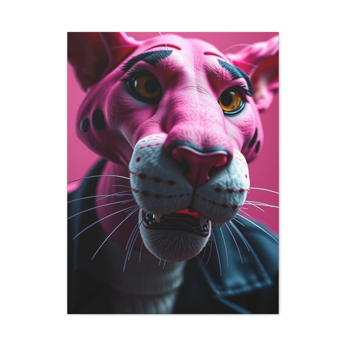 Blush Panther Radiance Wall Art & Canvas Print