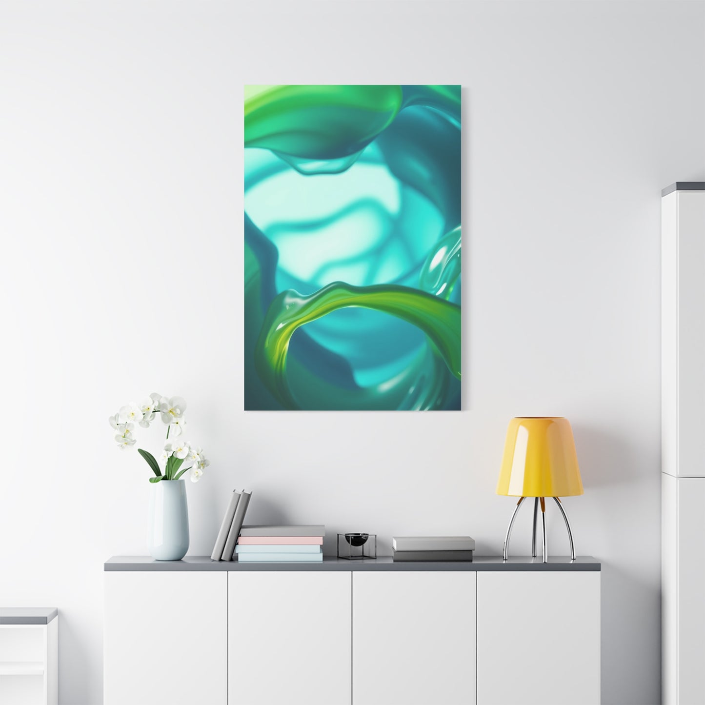 Blue & Green Art Luxury Canvas Wall Art & Canvas Print