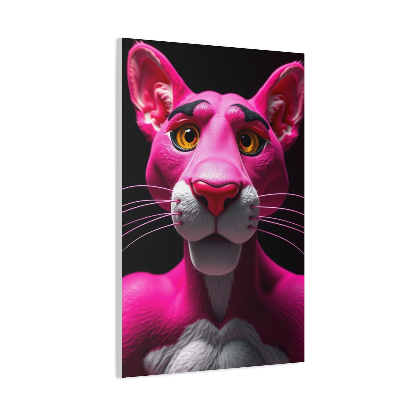 Blush Feline Masterpiece Wall Art & Canvas Print