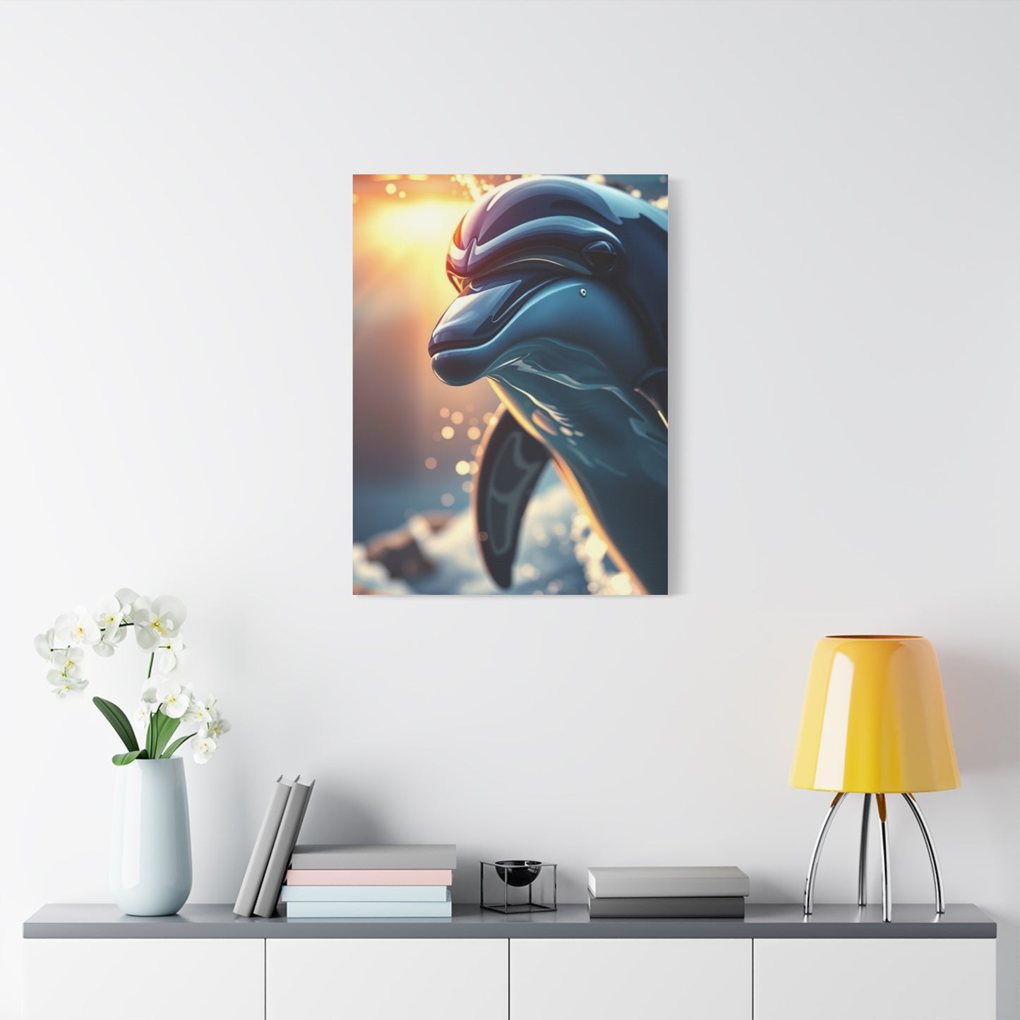 Vision Dolphin Art Art Wall Art & Canvas Print