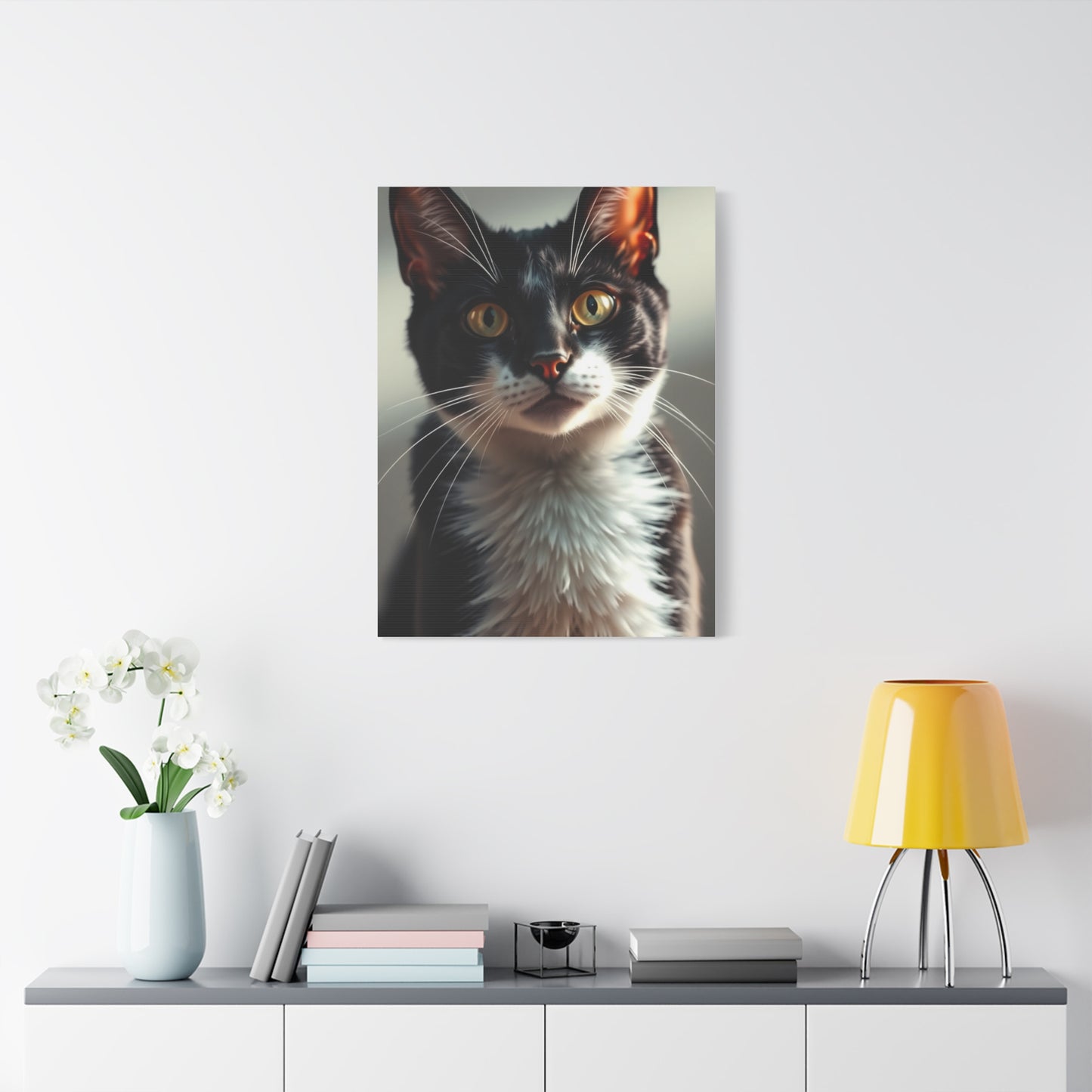 Vision Tuxedo Cat Art Art Wall Art & Canvas Print