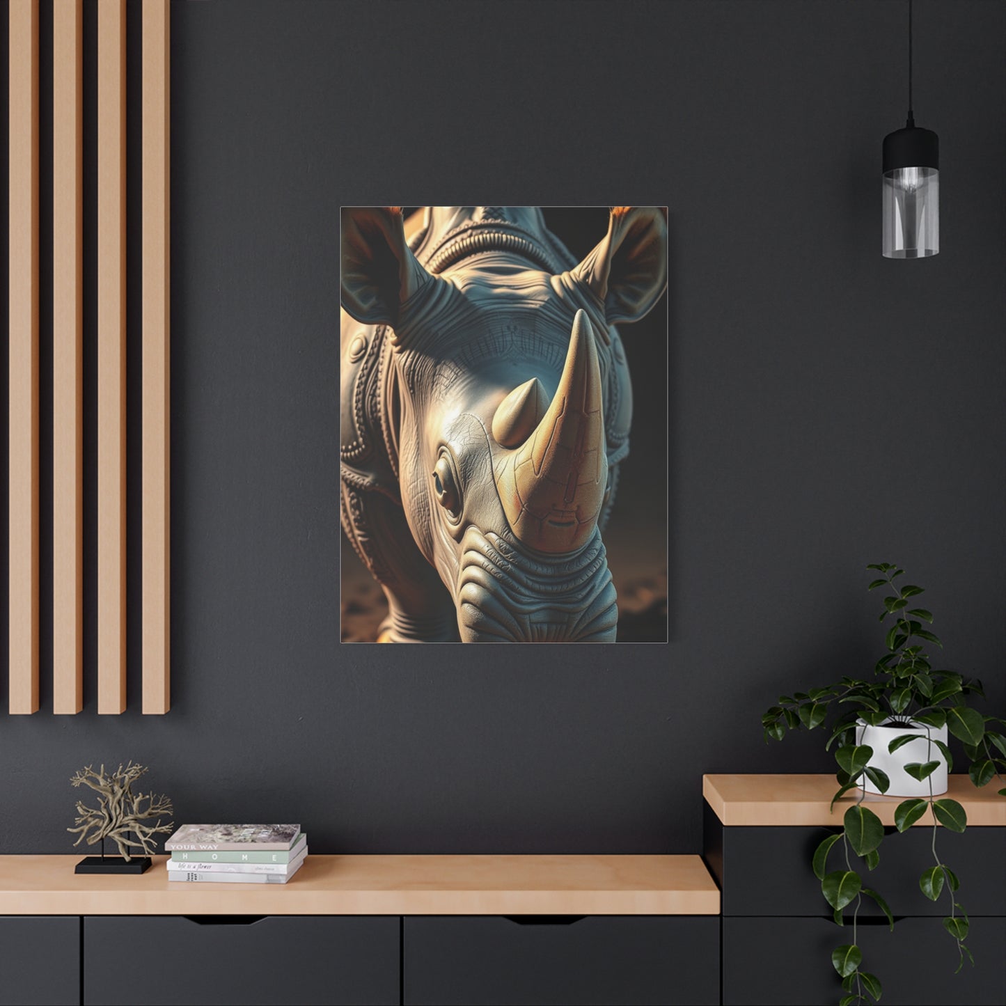Rhinoceros Art Refined Canvas Wall Art & Canvas Print