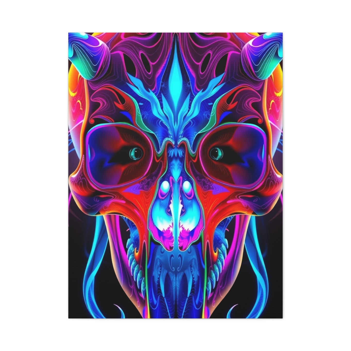 Collection 3D Trippy Skull Art By Ali Gulec Art Art Wall Art & Canvas Print