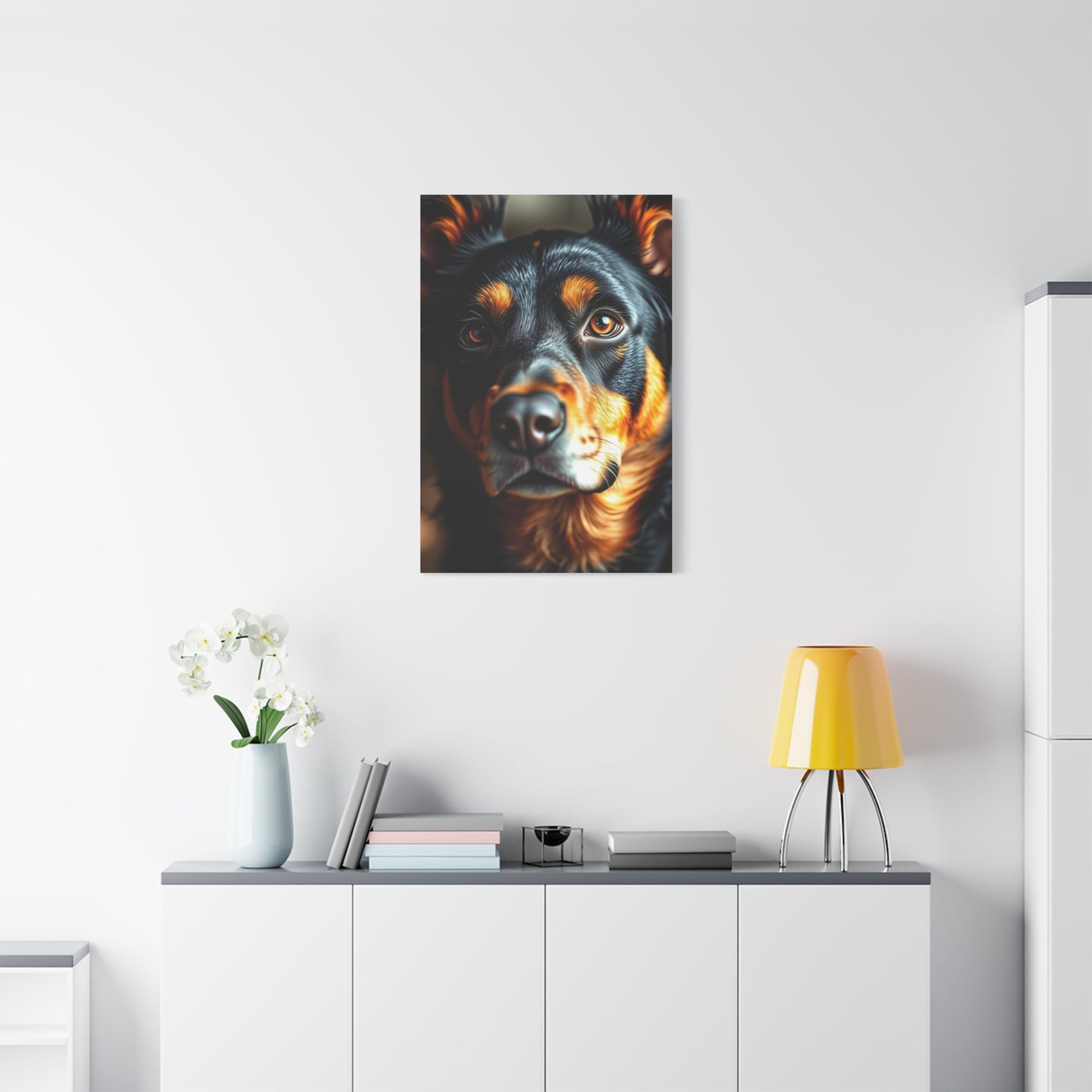Black and Tan Art Refined Canvas Wall Art & Canvas Print