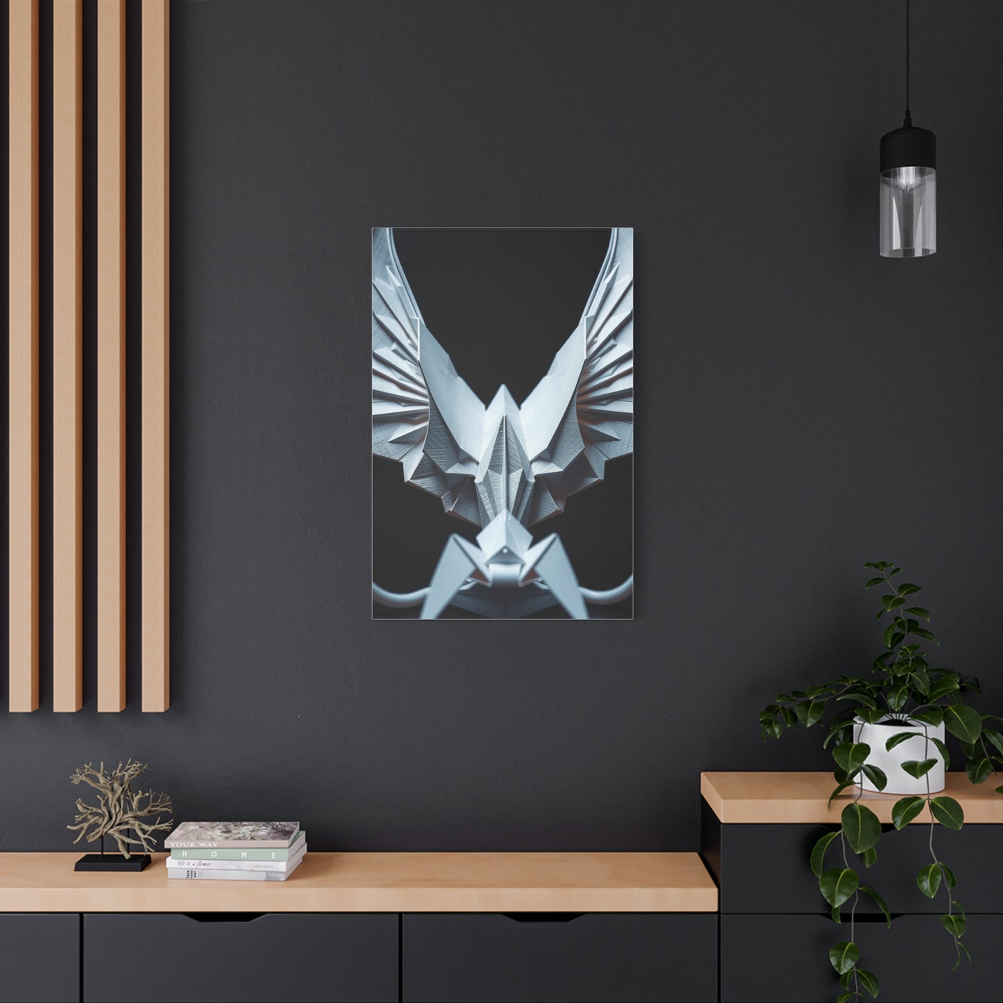 Secretive Origami Brilliance Wall Art & Canvas Print