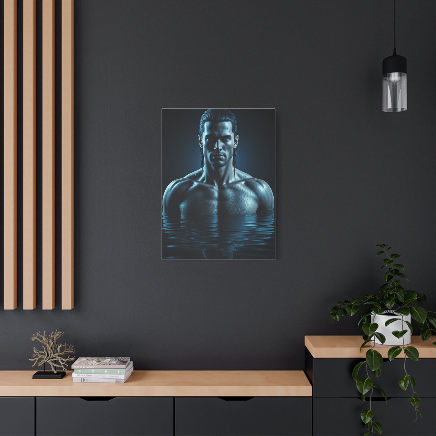 Blue Depth Masculine Form Wall Art & Canvas Prints