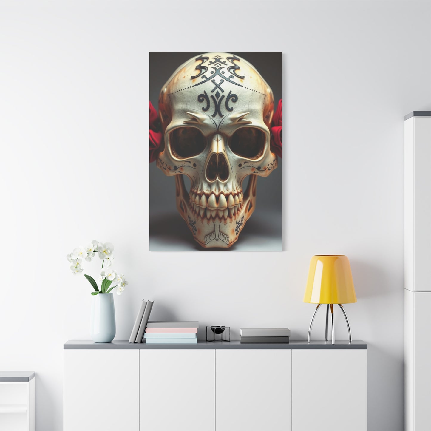 Imperial Bone Portrait Wall Art & Canvas Print
