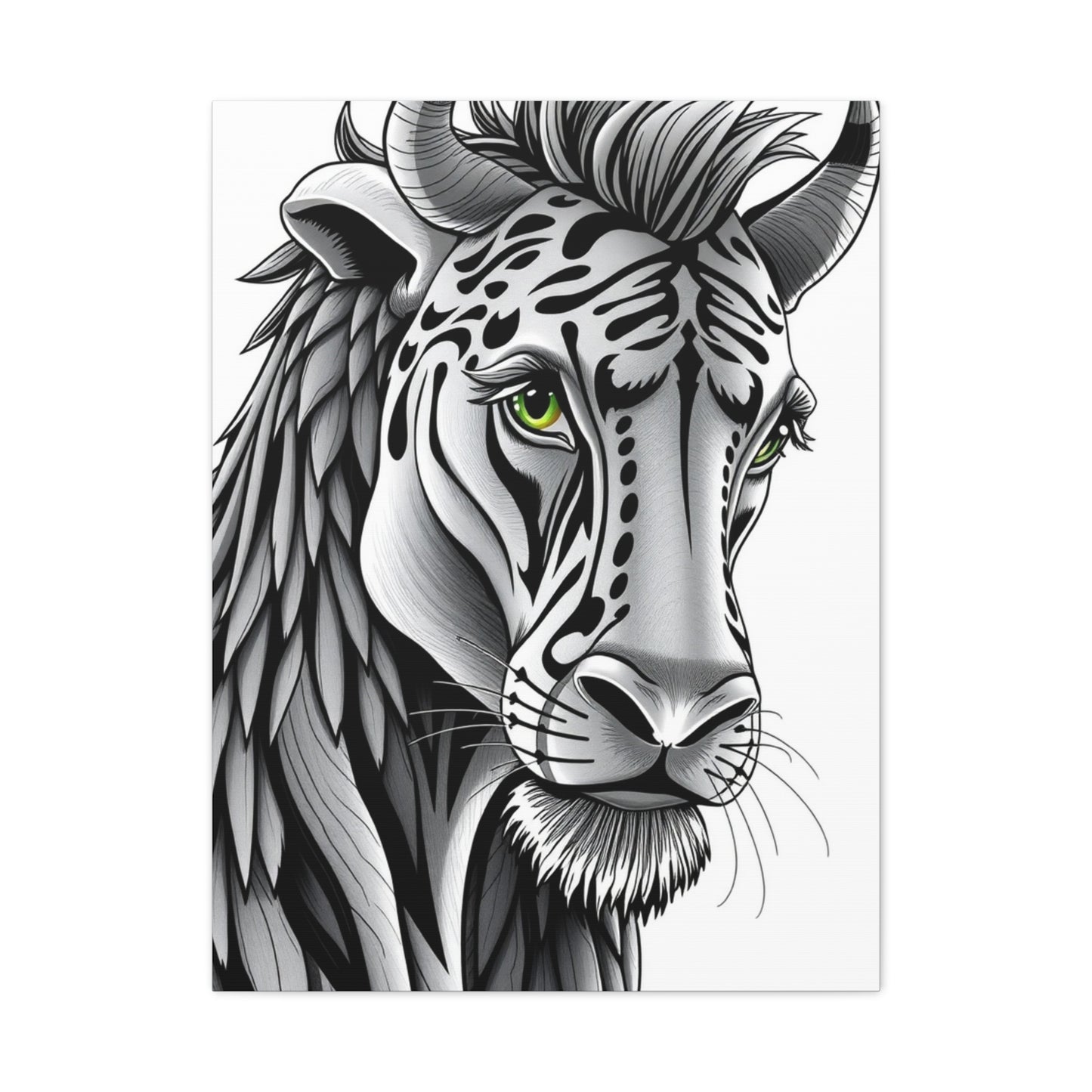 Supreme Black and White Illustrations Art Collection Wall Art & Canvas Print