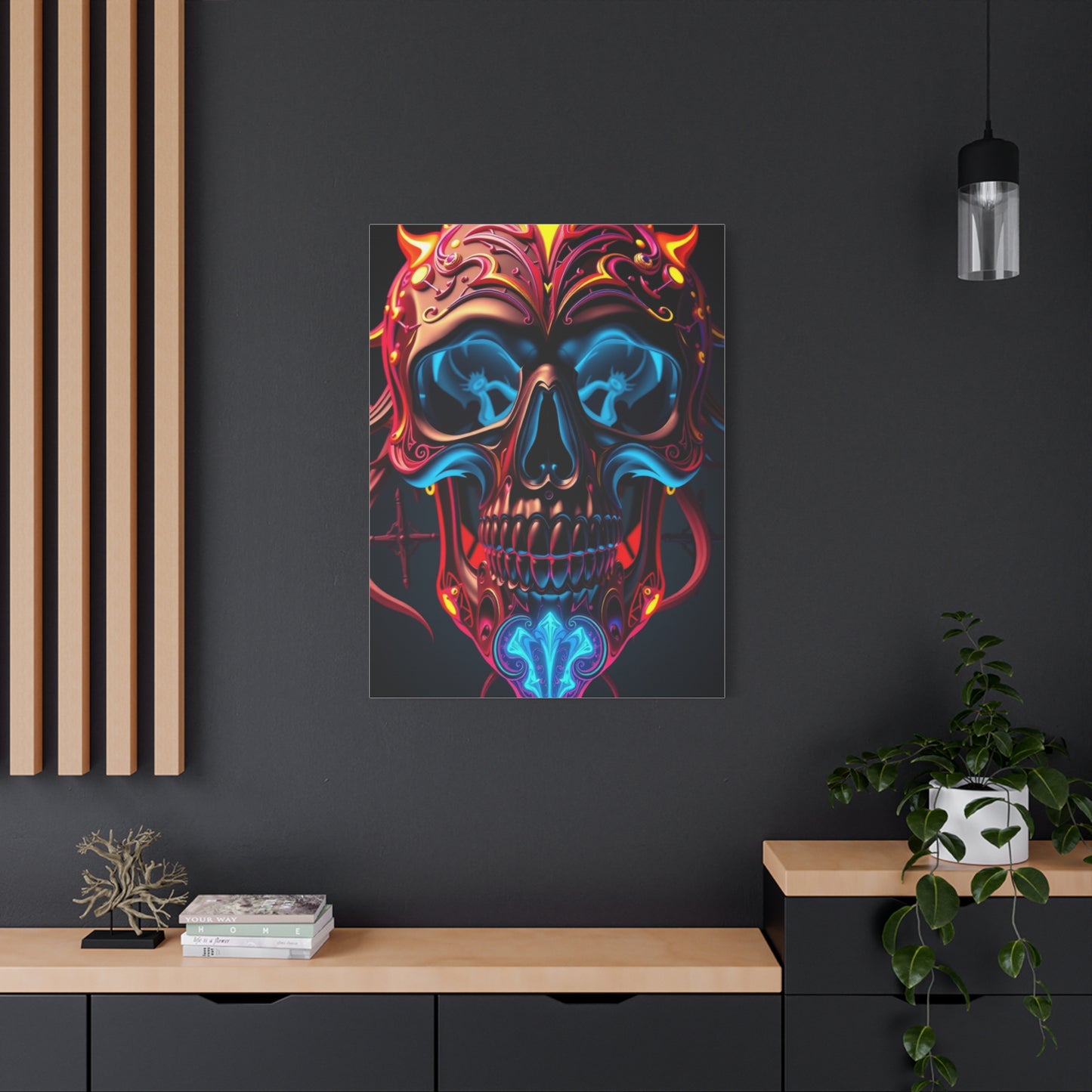 Supreme 3D Trippy Skull Art By Ali Gulec Art Collection Wall Art & Canvas Print