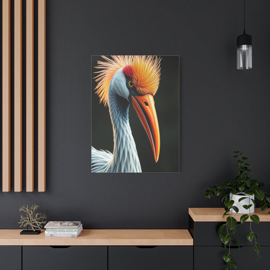 Graceful Aves Portrait Wall Art & Canvas Print