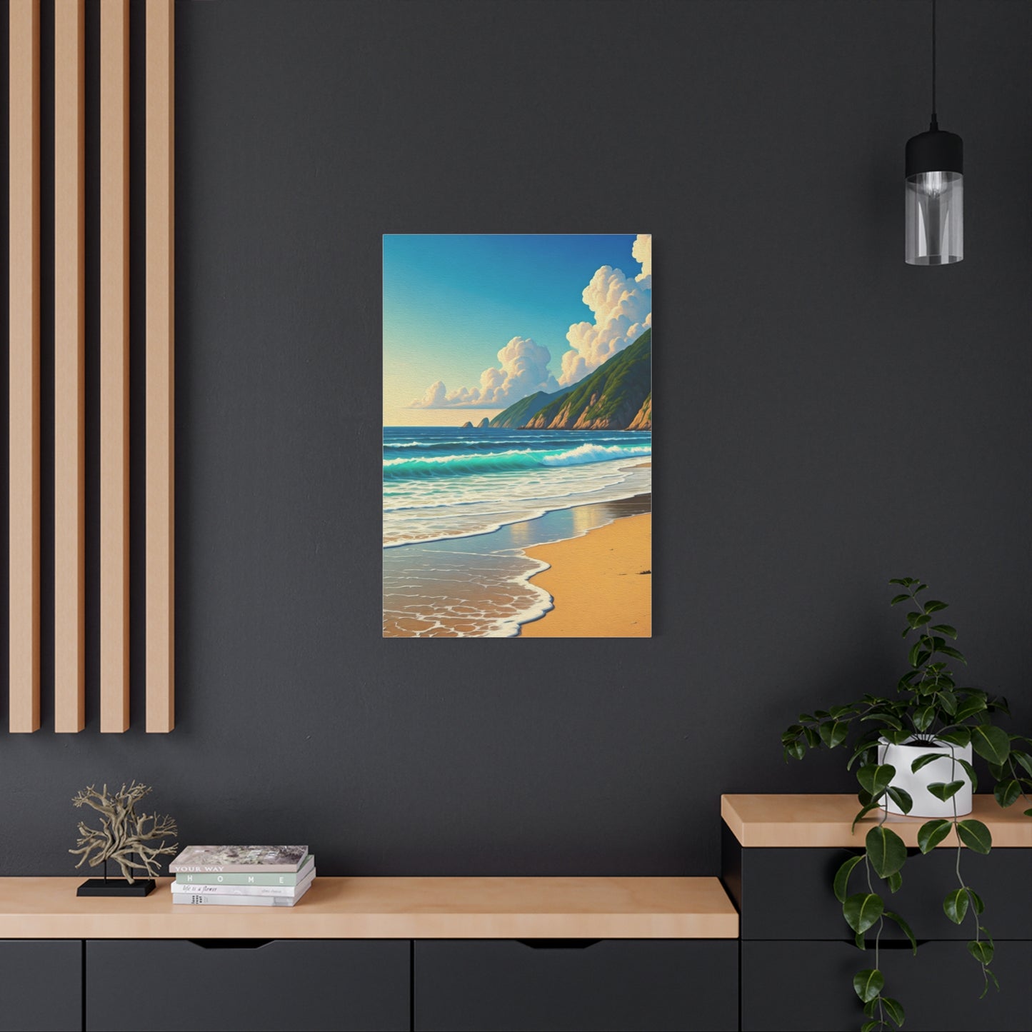 Coastal Mountain Waves Wall Art & Canvas Prints