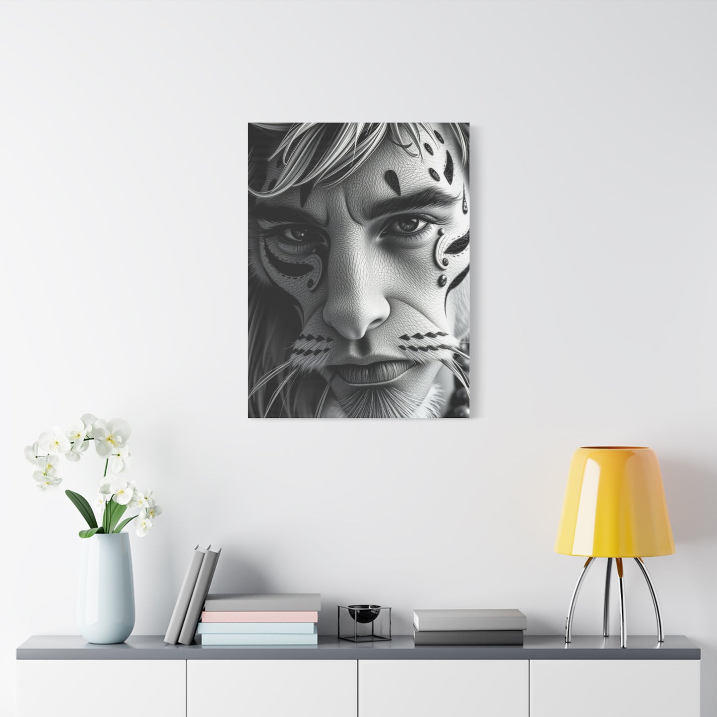 Masterpiece Black and White Illustrations Art Vision Wall Art & Canvas Print