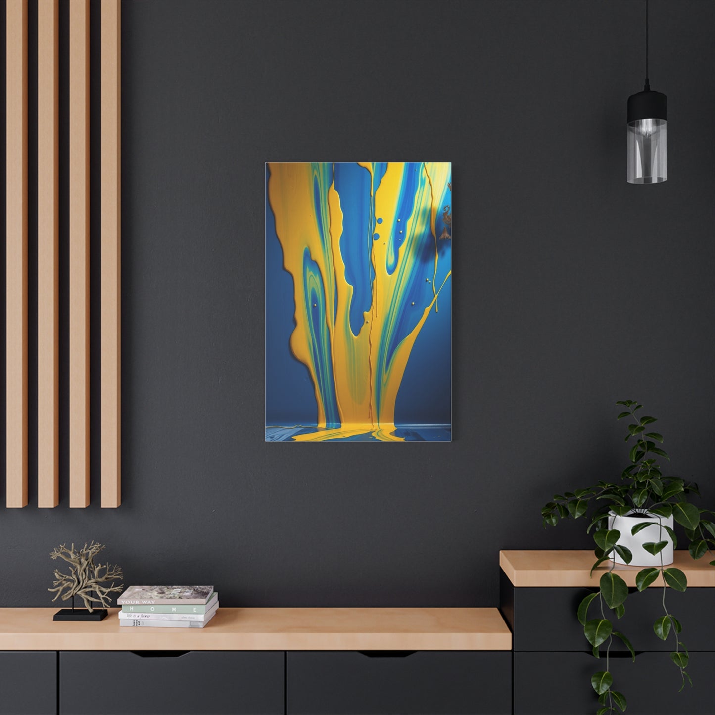 Blue & Yellow Art Supreme Gallery Wall Art & Canvas Print