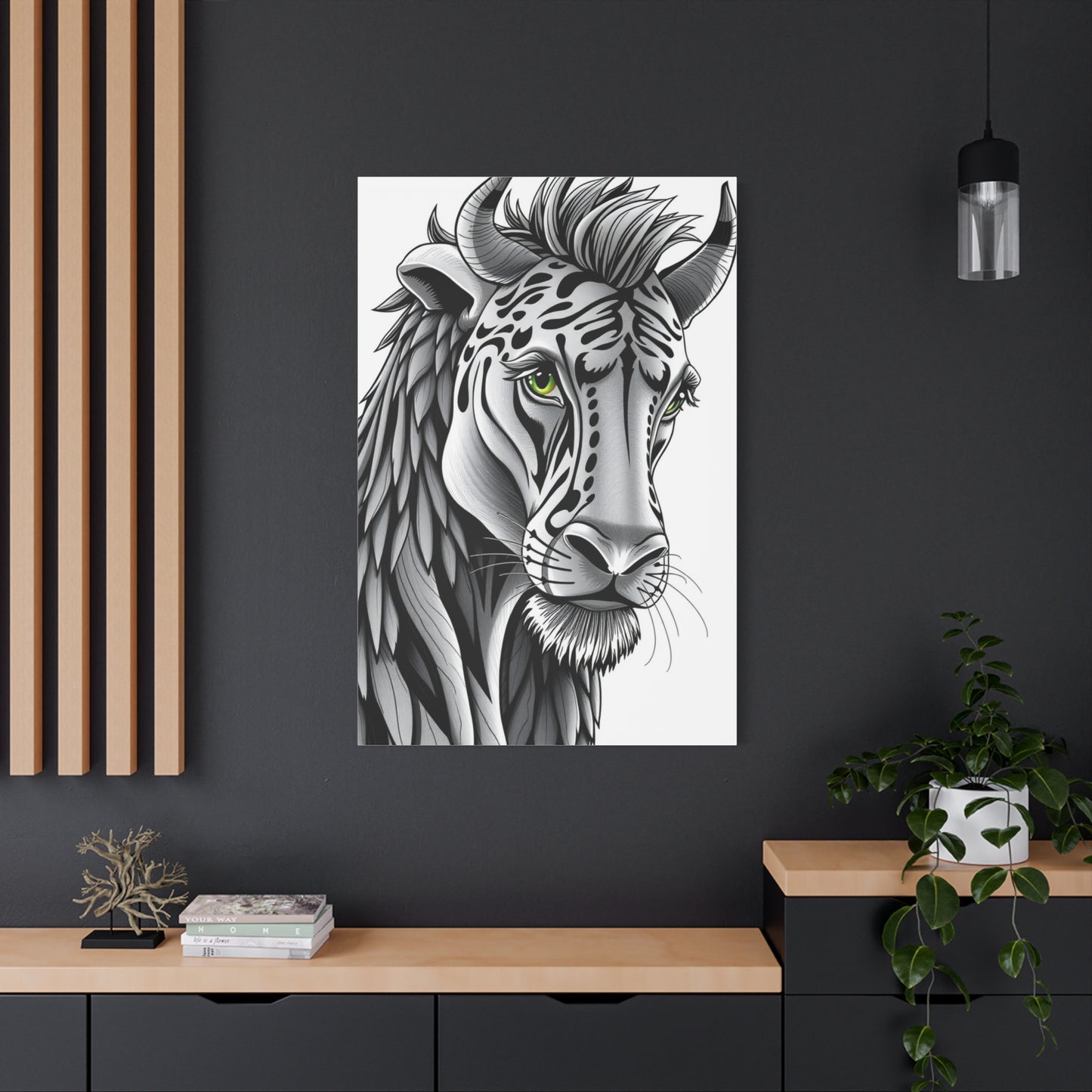 Supreme Black and White Illustrations Art Collection Wall Art & Canvas Print