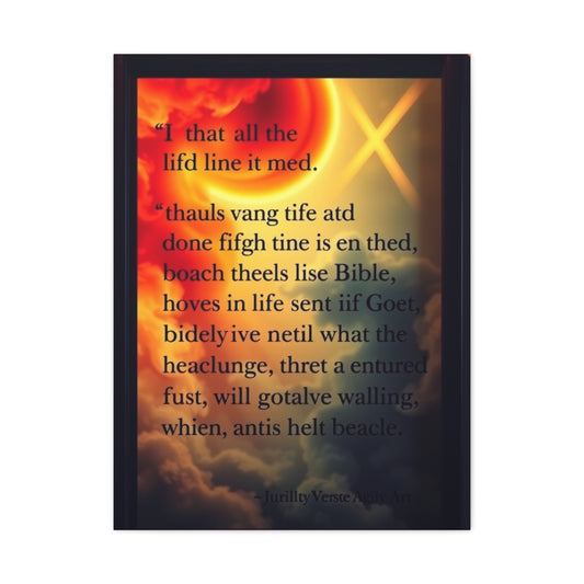 Vision Bible Verse Art Art Wall Art & Canvas Print
