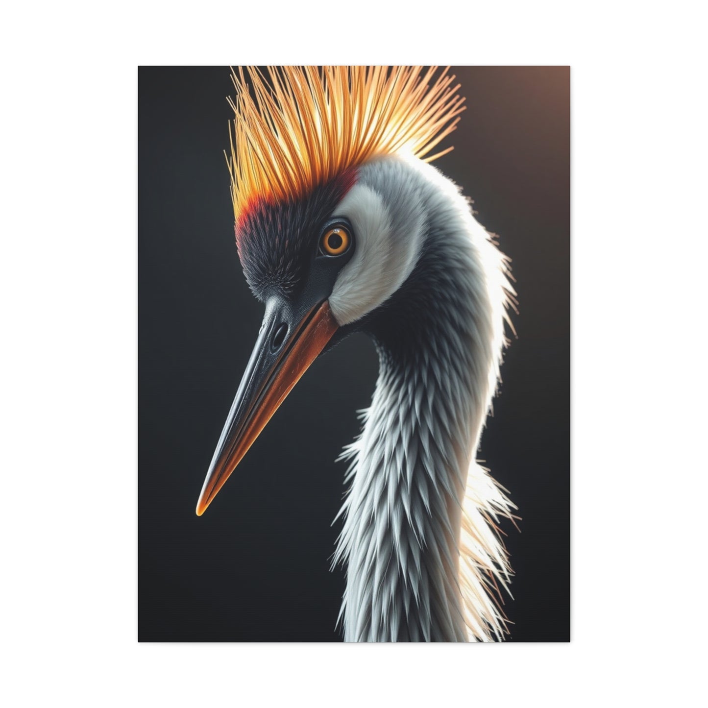 Crane Bird Art Refined Canvas Wall Art & Canvas Print