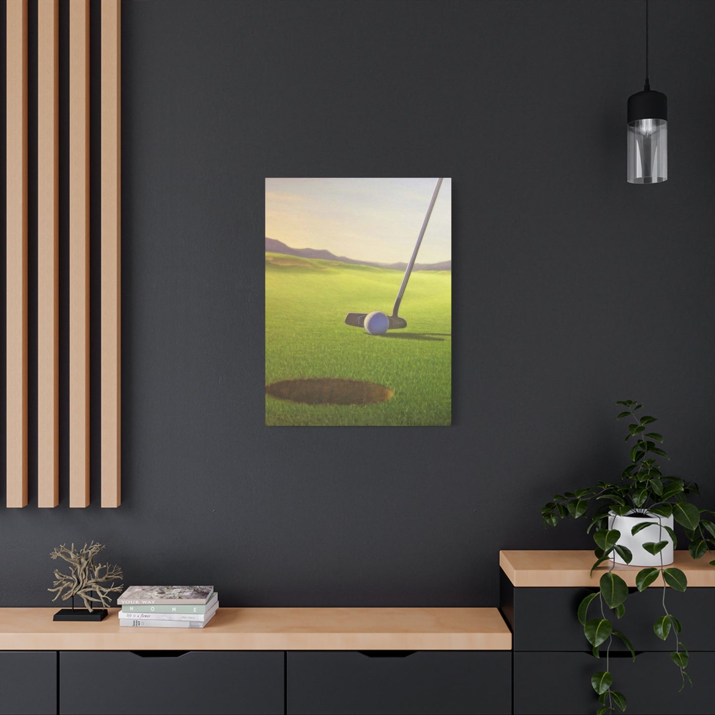Golf Cup Ball Closeup Wall Art & Canvas Prints