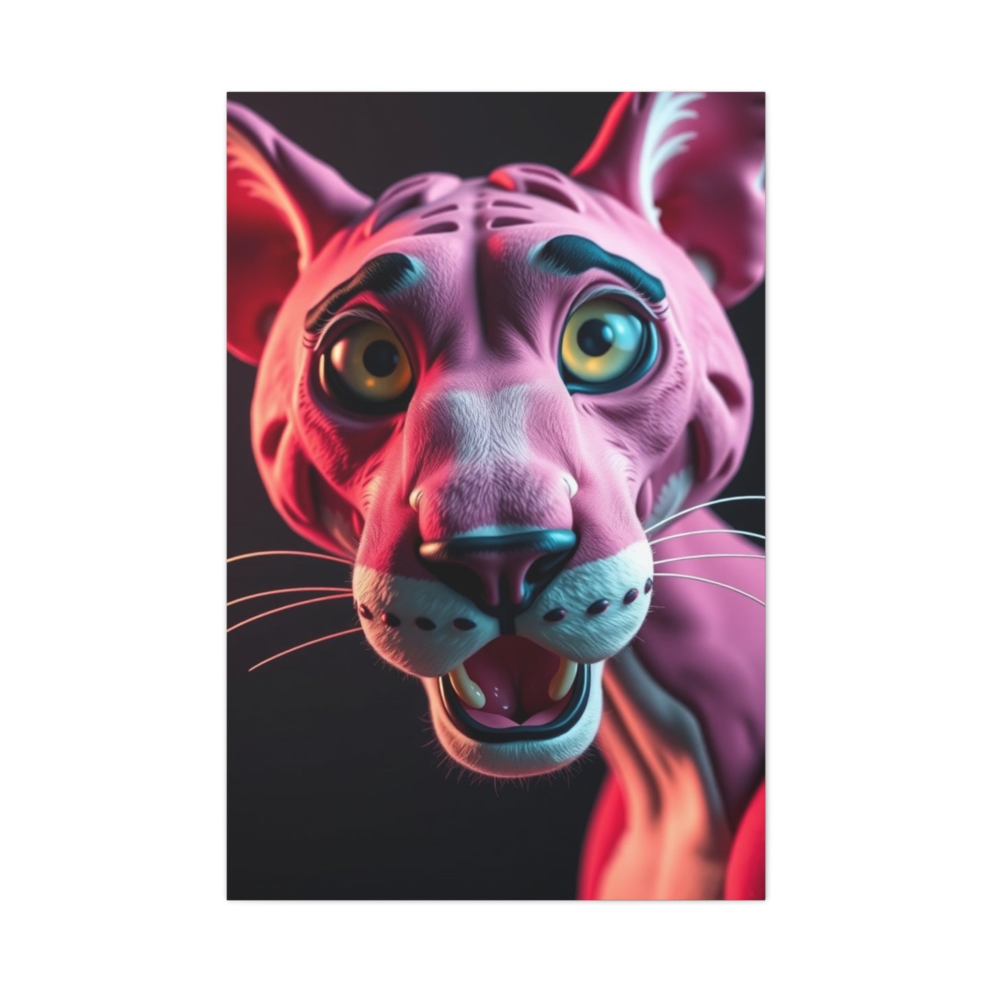 Panther Roseate Essence Wall Art & Canvas Print